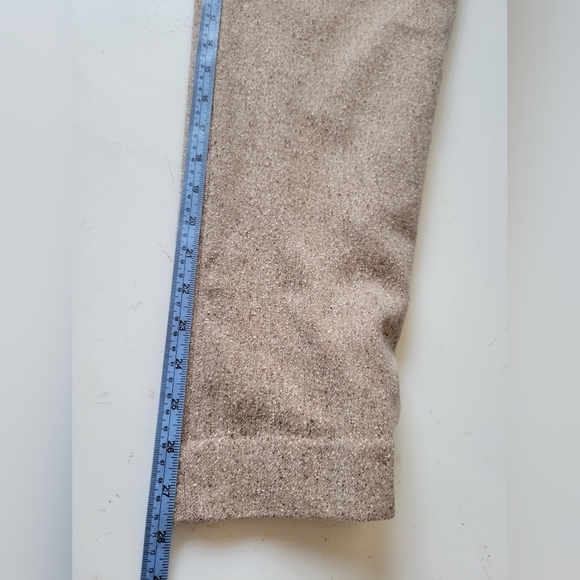 Valerie by Valerie Stevens Silk Wool Blend Speckled Trouser Oatmeal Size 8P - Picture 7 of 11